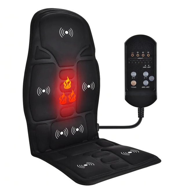 Desk Chair Massage Seat Cushion with Heat Vibration and Remote for Car and Office - Image 7