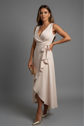 Jina V-Neck Wrap Dress