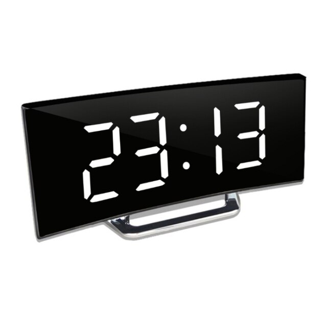 Digital Alarm Clock with Mirror Face and Auto Dimming LED Display - Image 6