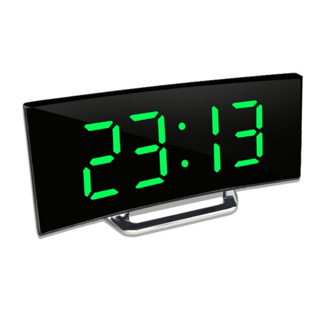 Digital Alarm Clock with Mirror Face and Auto Dimming LED Display - Image 7