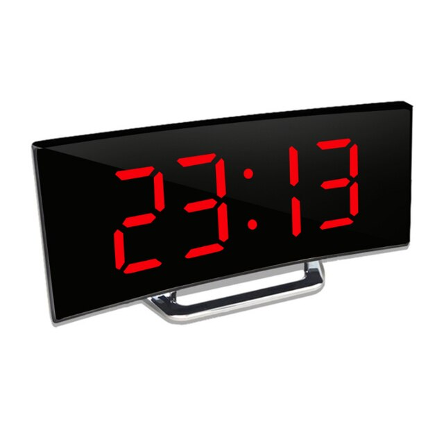 Digital Alarm Clock with Mirror Face and Auto Dimming LED Display - Image 8