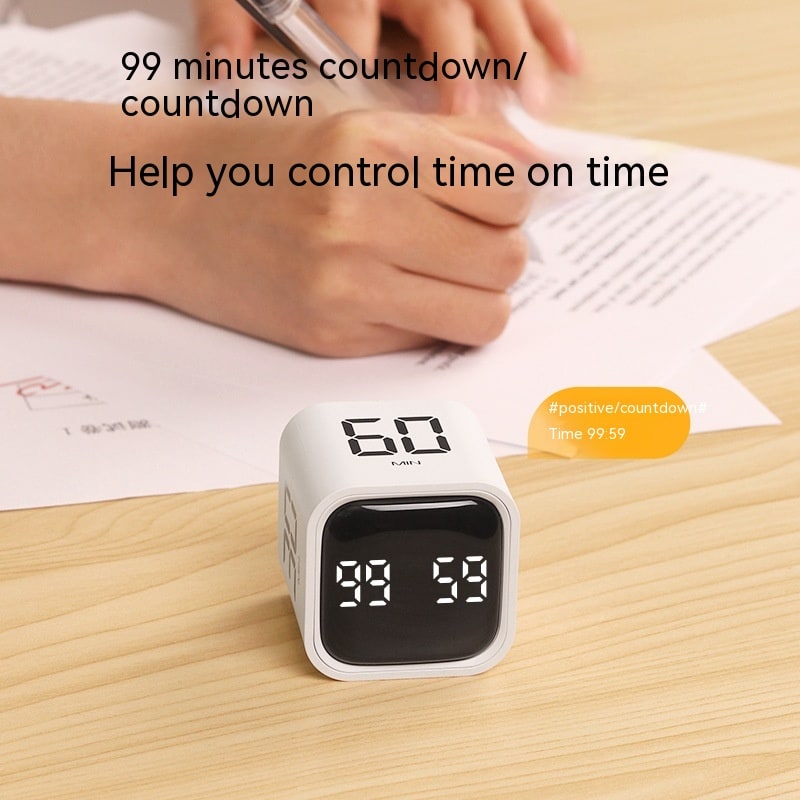 Digital Cube with LED Display for Work Study and Fitness Countdown - Image 3