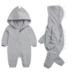 Cozy DinoDream Baby Onesie with Adorable Dinosaur Hood