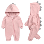 Cozy DinoDream Baby Onesie with Adorable Dinosaur Hood