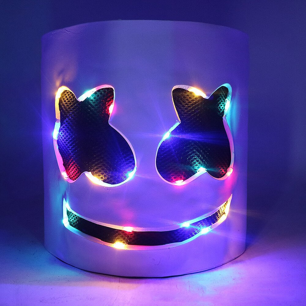 Dj Costume Hoodie and Sweatpants Set with LED Light-Up Mask - Image 4