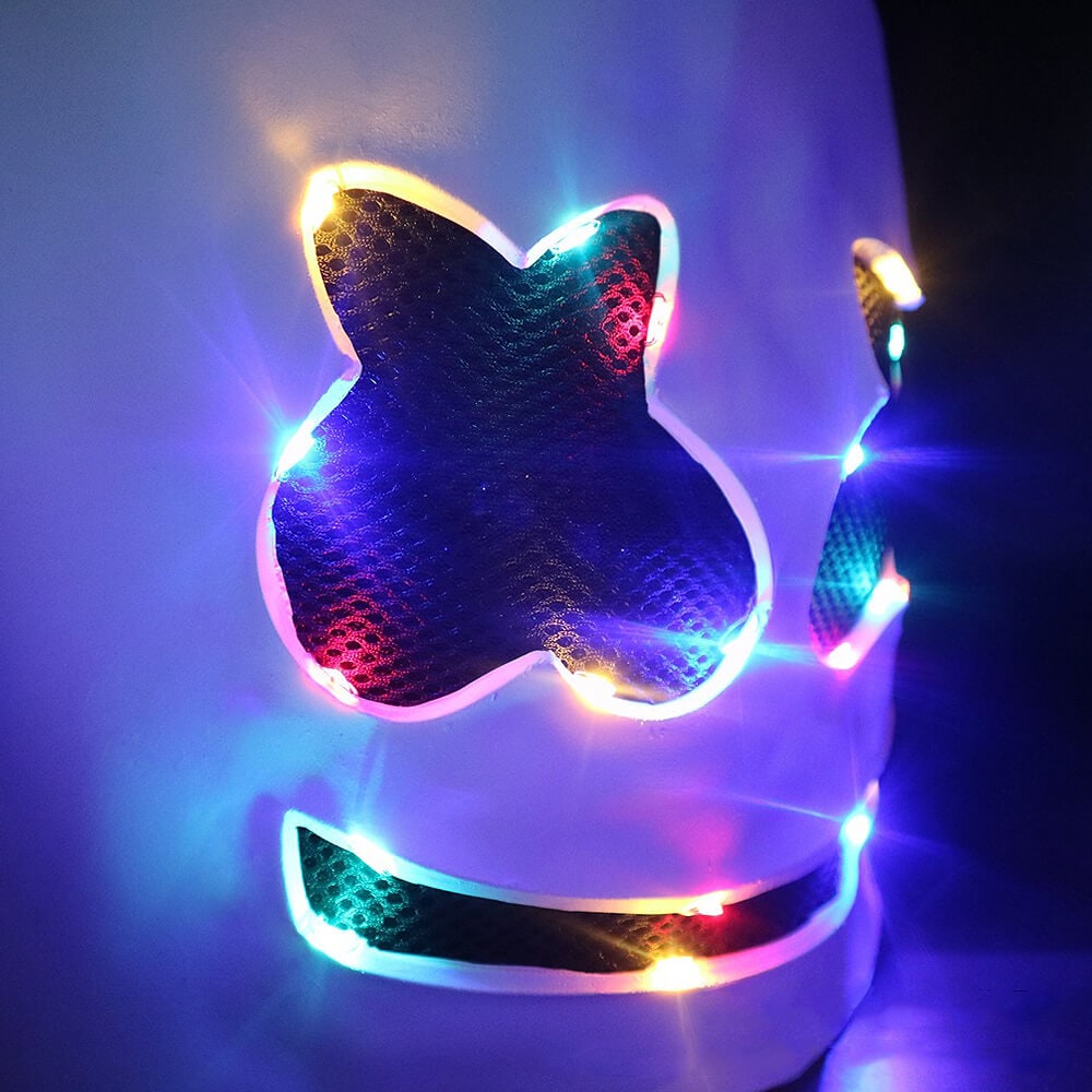 Dj Costume Hoodie and Sweatpants Set with LED Light-Up Mask - Image 5