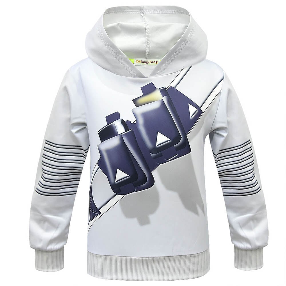 Dj Costume Hoodie and Sweatpants Set with LED Light-Up Mask - Image 7