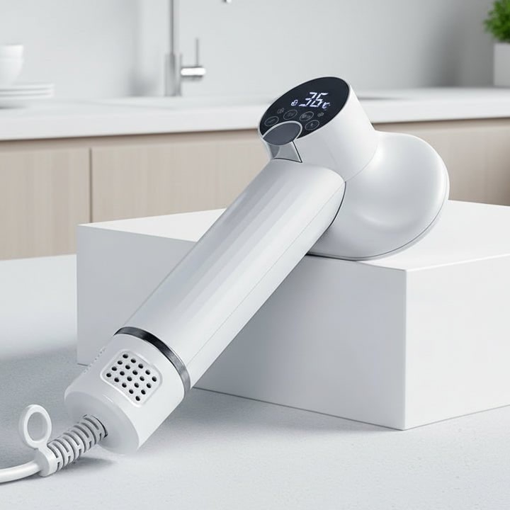 Dog Hair Dryer Brush Handheld LED Digital Temperature Pet Grooming Cat - Image 1