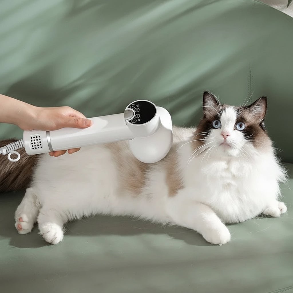 Dog Hair Dryer Brush Handheld LED Digital Temperature Pet Grooming Cat - Image 2