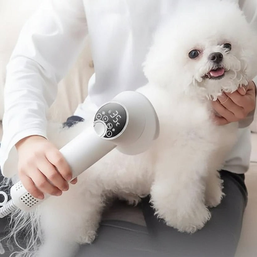 Dog Hair Dryer Brush Handheld LED Digital Temperature Pet Grooming Cat - Image 4