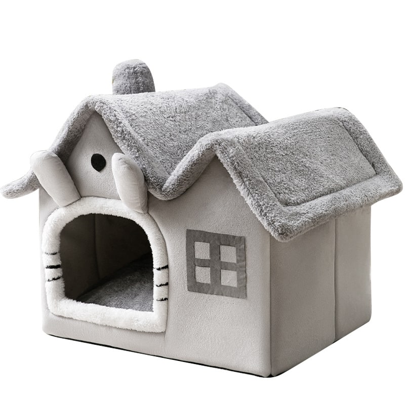 Dog House Bed and Cave with Removable Cushion and Fleece-Trimmed Doorway X Large - Image 18