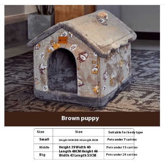 Dog House Bed and Cave with Removable Cushion and Fleece-Trimmed Doorway X Large - Image 22