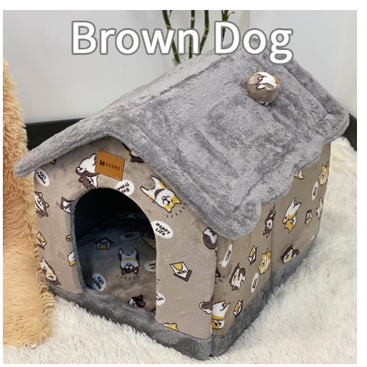 Dog House Bed and Cave with Removable Cushion and Fleece-Trimmed Doorway X Large - Image 23