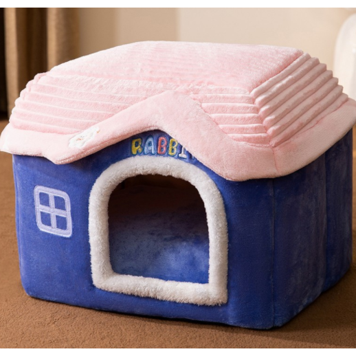 Dog House Bed and Cave with Removable Cushion and Fleece-Trimmed Doorway X Large - Image 28