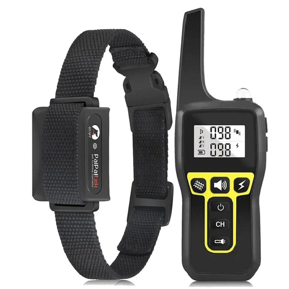 Dog Training Collar with Remote Control Waterproof Receiver and Name Tag Shock - Image 1