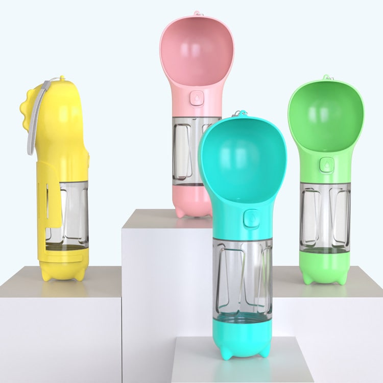 Dog Water Bottle and Dispenser with Portable Bowl and Waste Bag Storage for Travel - Image 25