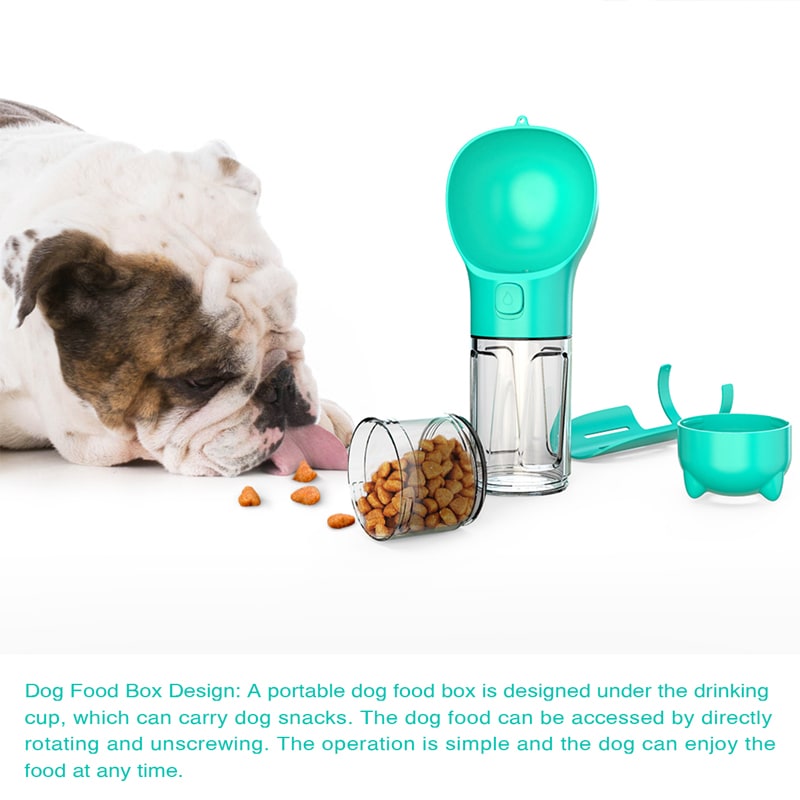 Dog Water Bottle and Dispenser with Portable Bowl and Waste Bag Storage for Travel - Image 34