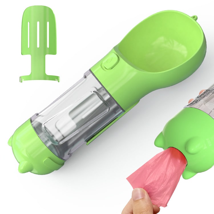 Dog Water Bottle and Dispenser with Portable Bowl and Waste Bag Storage for Travel - Image 41