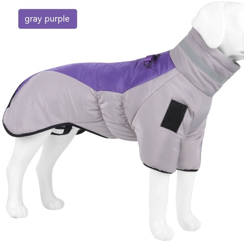 Dog Winter Coat with Waterproof Shell and Reflective Stripe for Large - Image 5