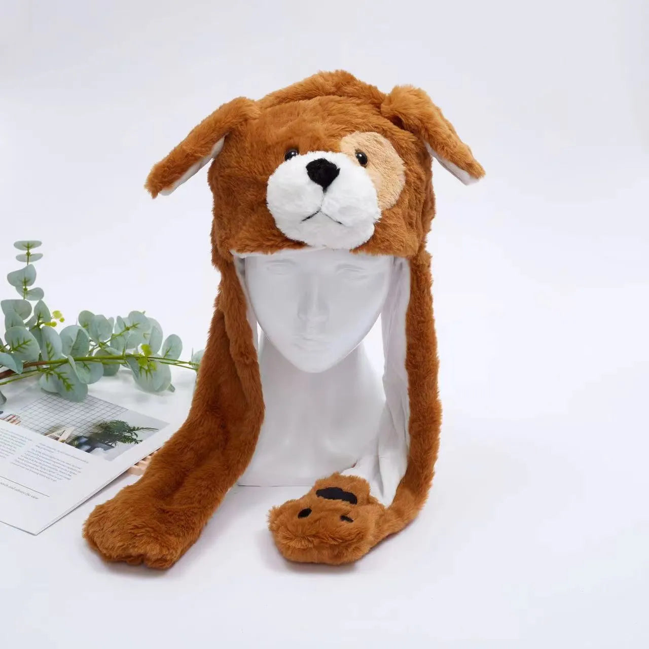 Interactive Bunny Ears Hat for Kids and Adults – Cute Plush Hat with Moving Ears for Play, Costumes and Gifts