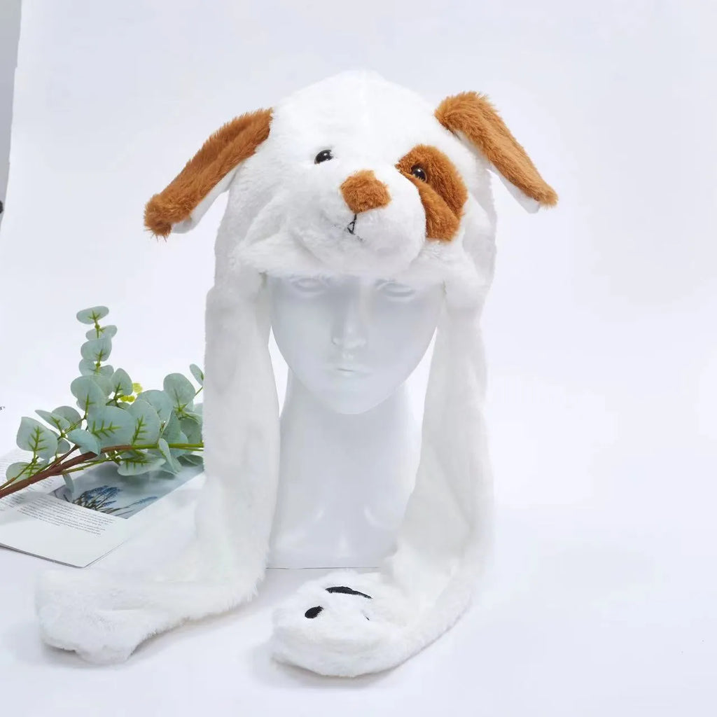 Interactive Bunny Ears Hat for Kids and Adults – Cute Plush Hat with Moving Ears for Play, Costumes and Gifts
