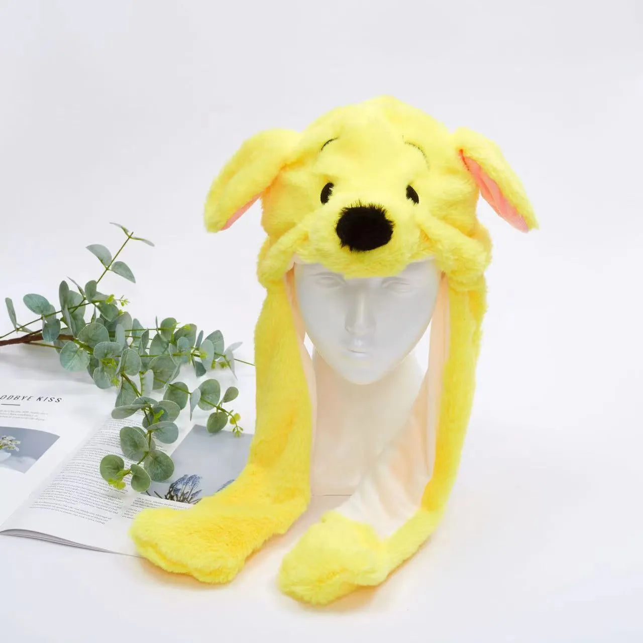 Interactive Bunny Ears Hat for Kids and Adults – Cute Plush Hat with Moving Ears for Play, Costumes and Gifts