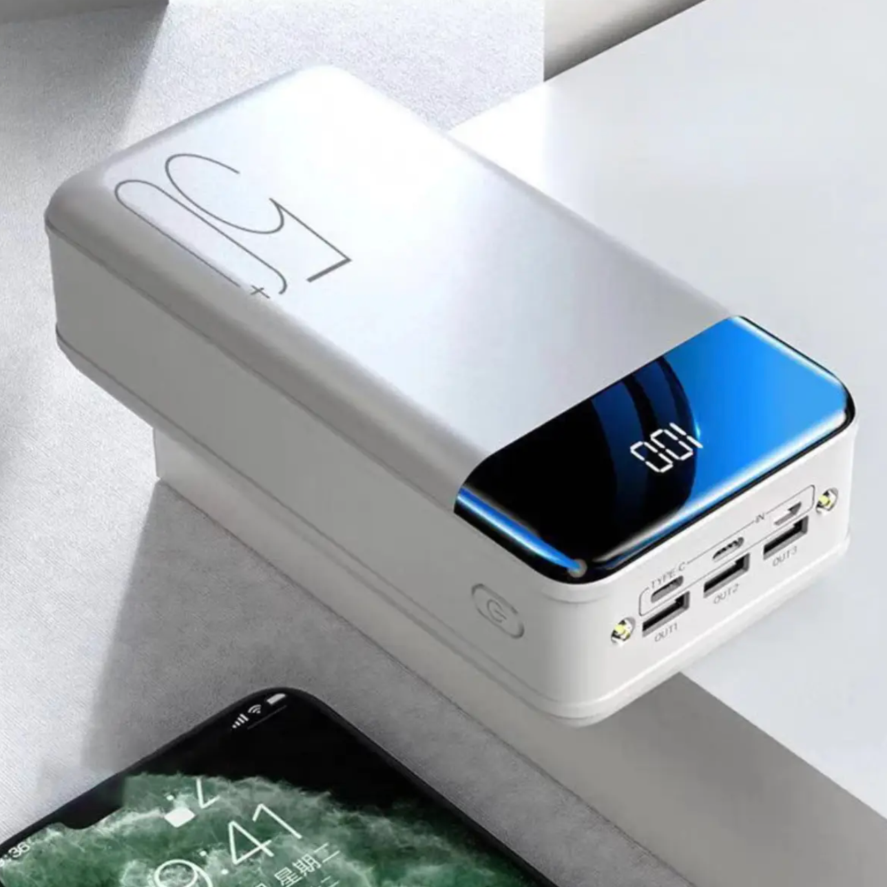 Ultra-High Capacity Portable Power Bank – Extended Backup Power for Phones, Tablets & Laptops