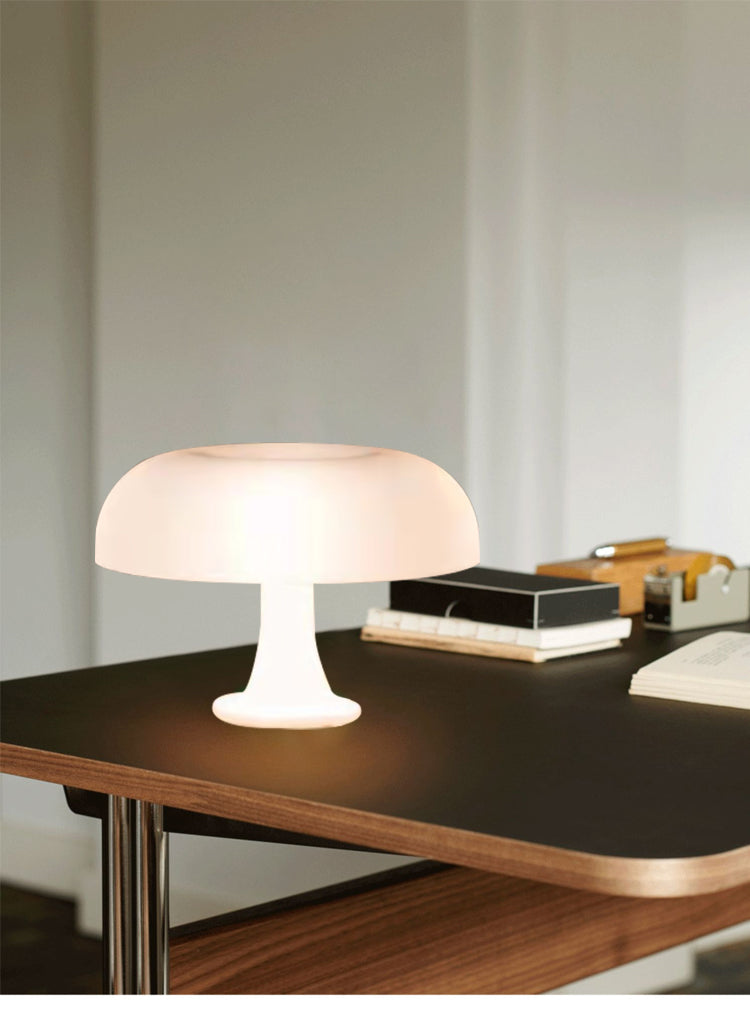 Minimalist LED Mushroom Table Lamp for Bedroom and Living Room – Modern Ambient Lighting for Stylish Home Decor