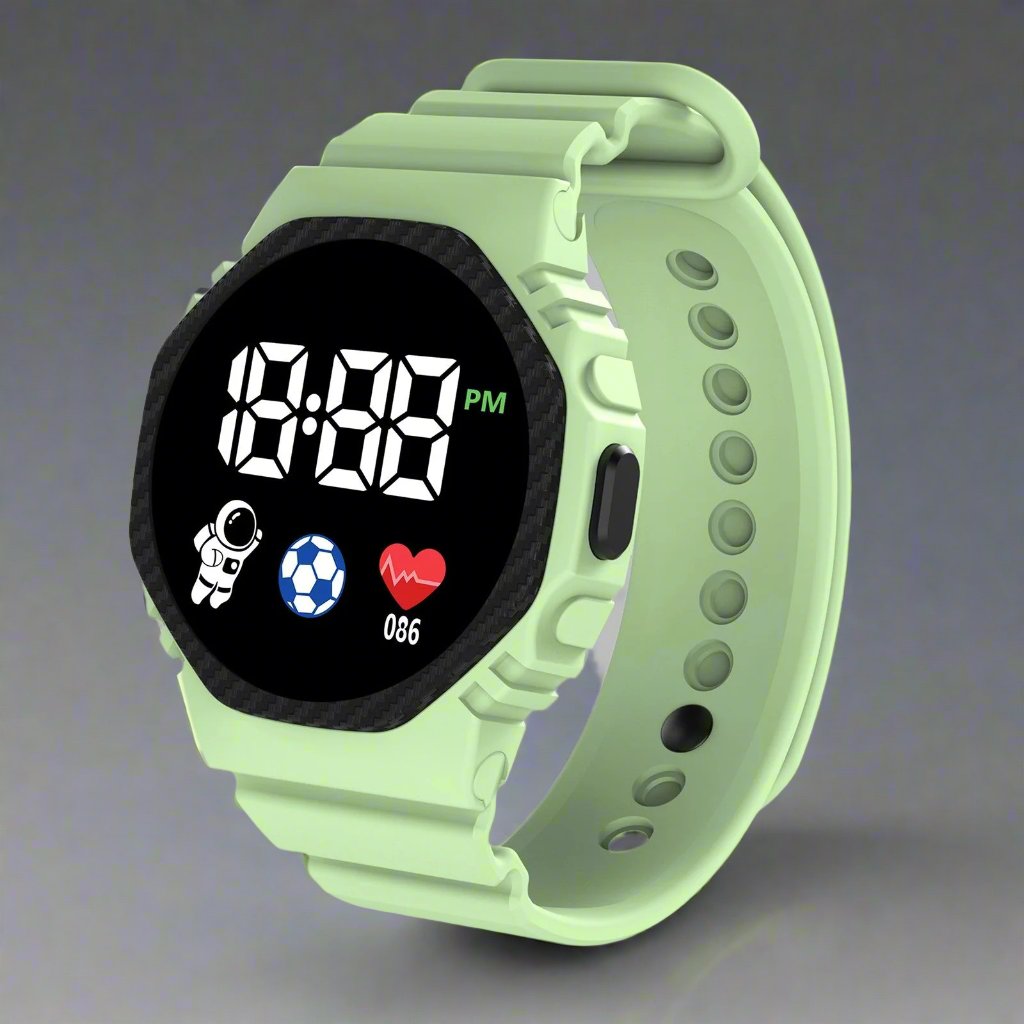 Children’s Adventure Sports Watch – LED Display, Waterproof Design & Durable Build