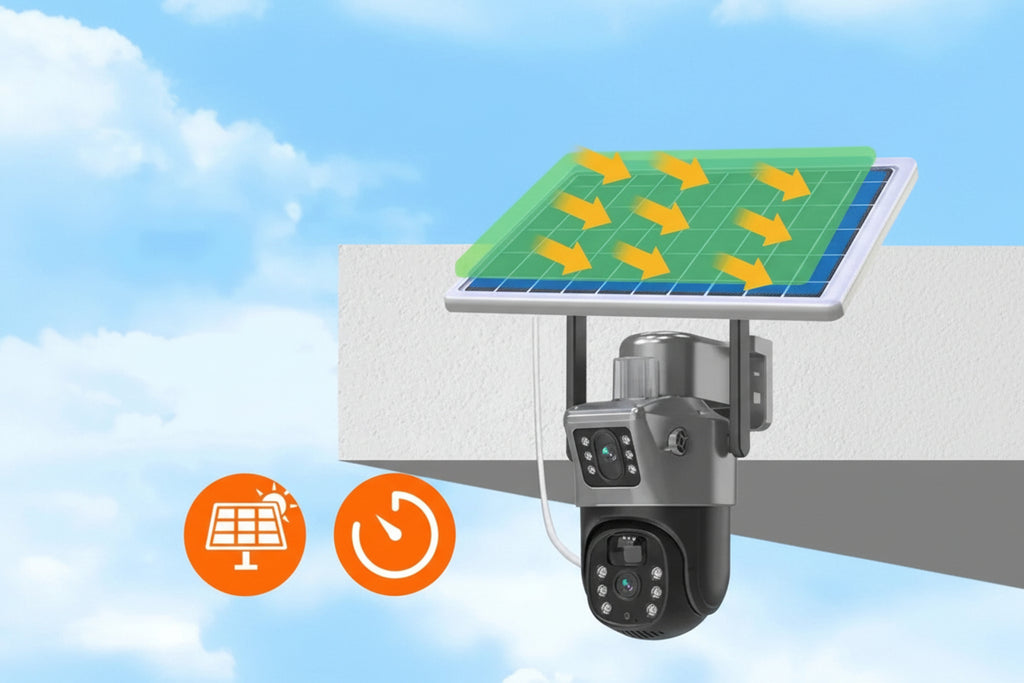 Wireless Security Camera with Solar Panel