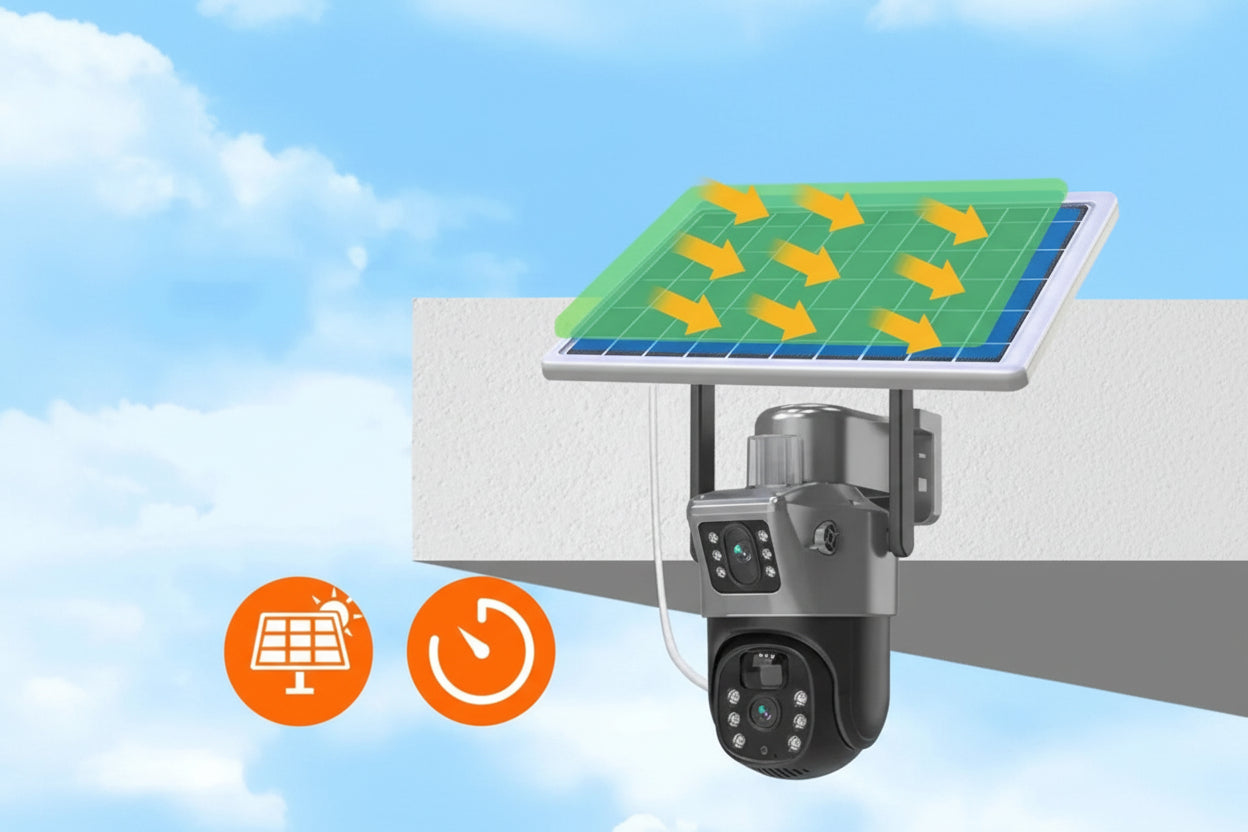 Wireless Security Camera with Solar Panel