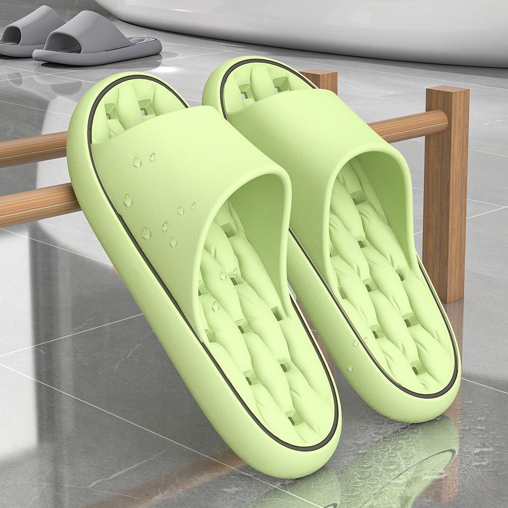 Drainage Hole Shower Slides Anti Slip Soft Foam Quick Dry Eva Bathroom Slip-on Sandals - Image 4
