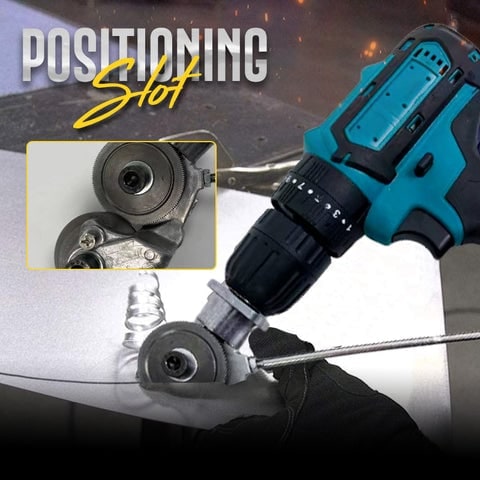 Drill Metal Cutter Tool with Sheet Cutting Blade and Stabilizing Rod - Image 7