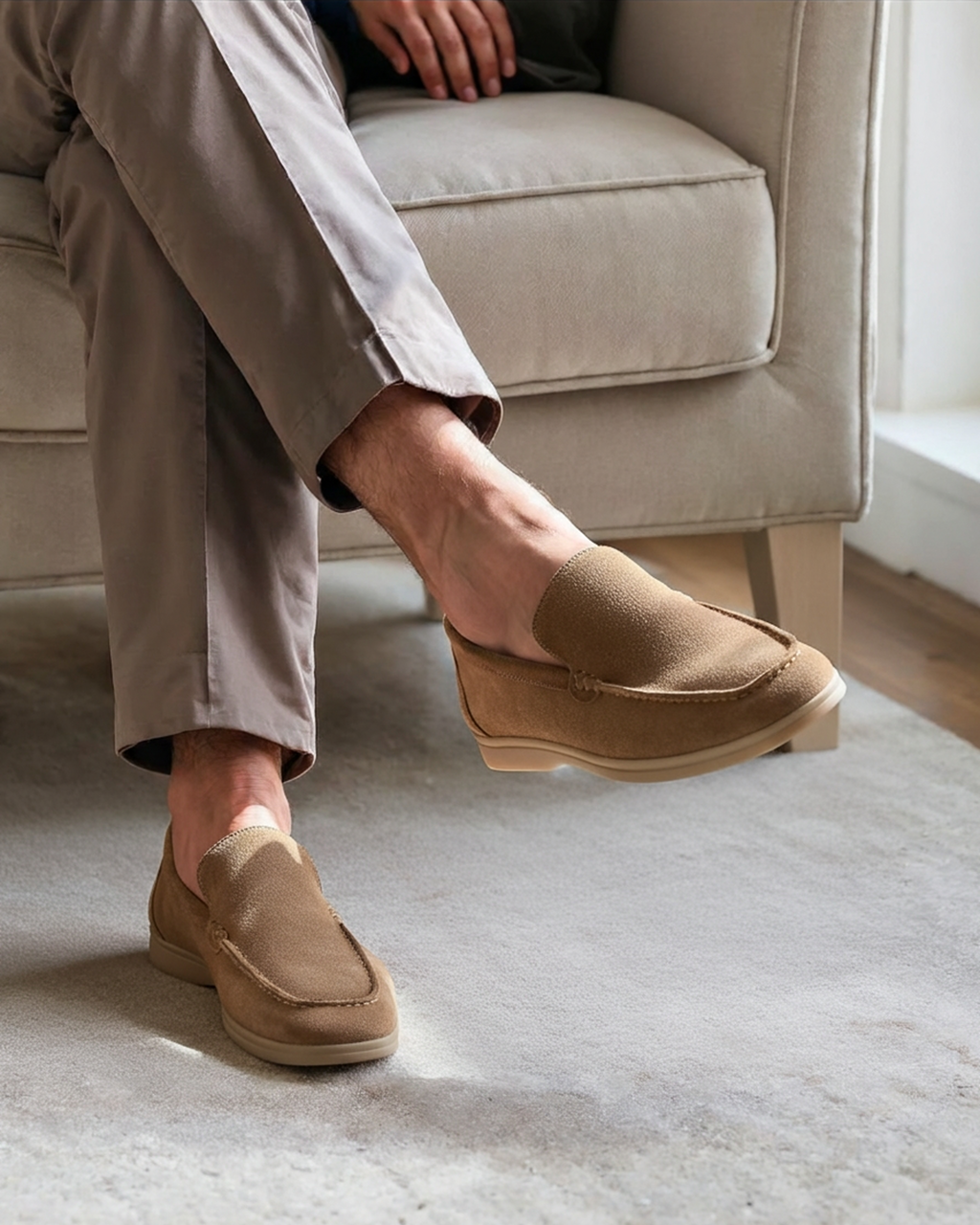 Luxury Suede Loafers with Classic Elegance