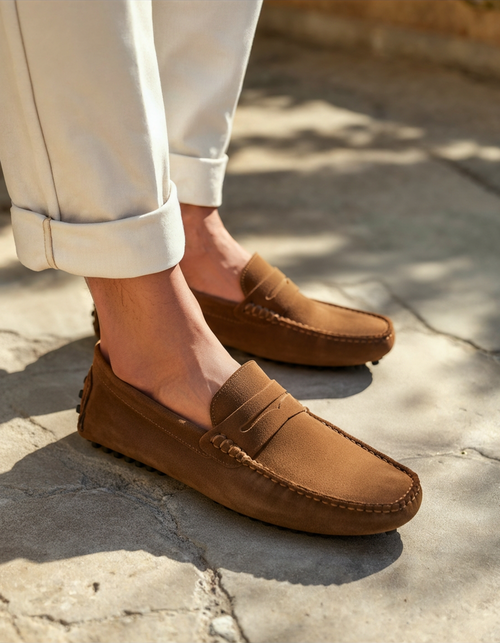 Suede Driving Loafers