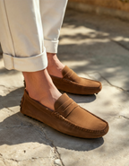 Suede Driving Loafers