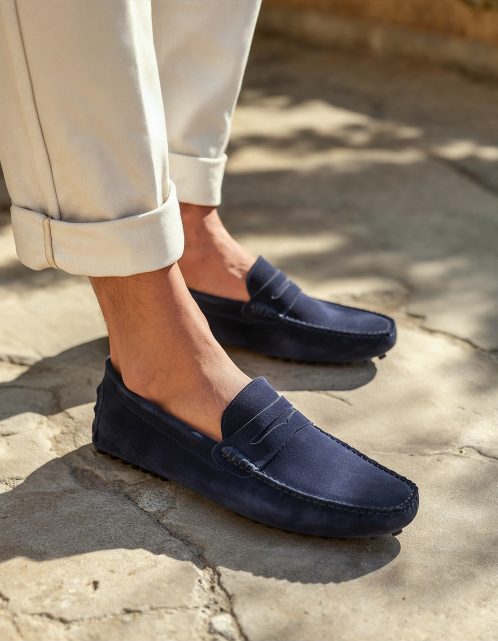 Suede Driving Loafers
