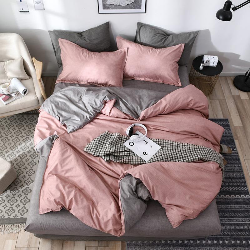 Duvet Cover Set with Sheets and Pillowcases Reversible Bedding Queen Size - Image 4