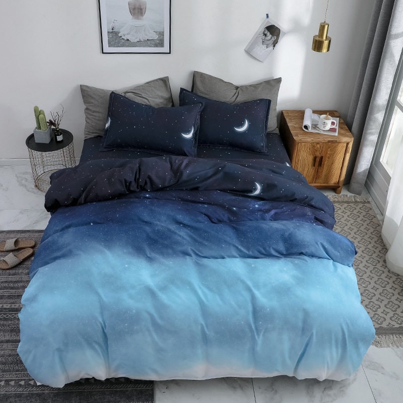 Duvet Cover Set with Sheets and Pillowcases Reversible Bedding Queen Size - Image 5