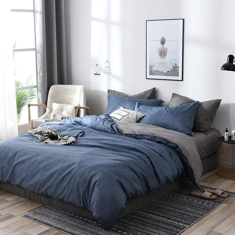 Duvet Cover Set with Sheets and Pillowcases Reversible Bedding Queen Size - Image 6