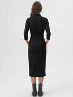 Tailored Liora Dress - flattering wrap-style neckline