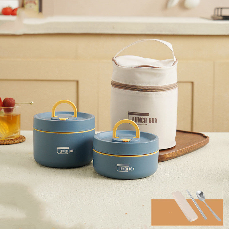Insulated Stainless Steel Bento Box Stackable Lunch Container with Thermal Storage