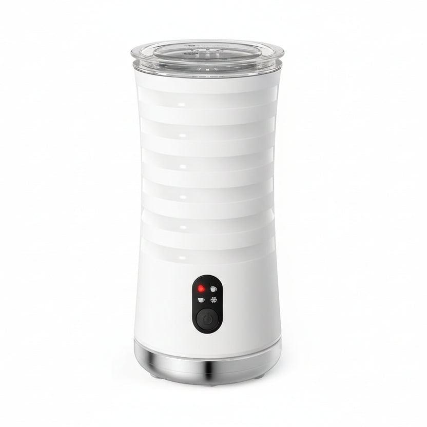 Electric Automatic Milk Frother with Steamer and Clear Lid for Cappuccino Latte - Image 9