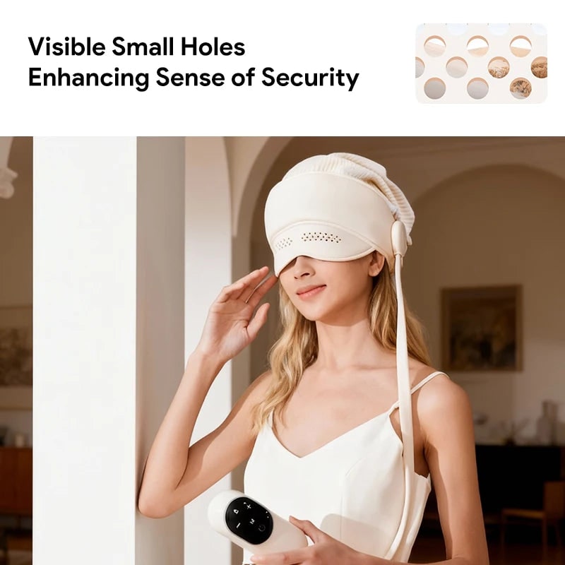 Electric Head and Scalp Massager Eye Compress and Air Pressure Heated Therapy And Stone Massage - Image 5