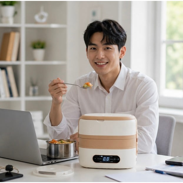 Electric Heated Bento Box Lunch Bag with Stainless Steel Containers and Portable Food Warmer - Image 14