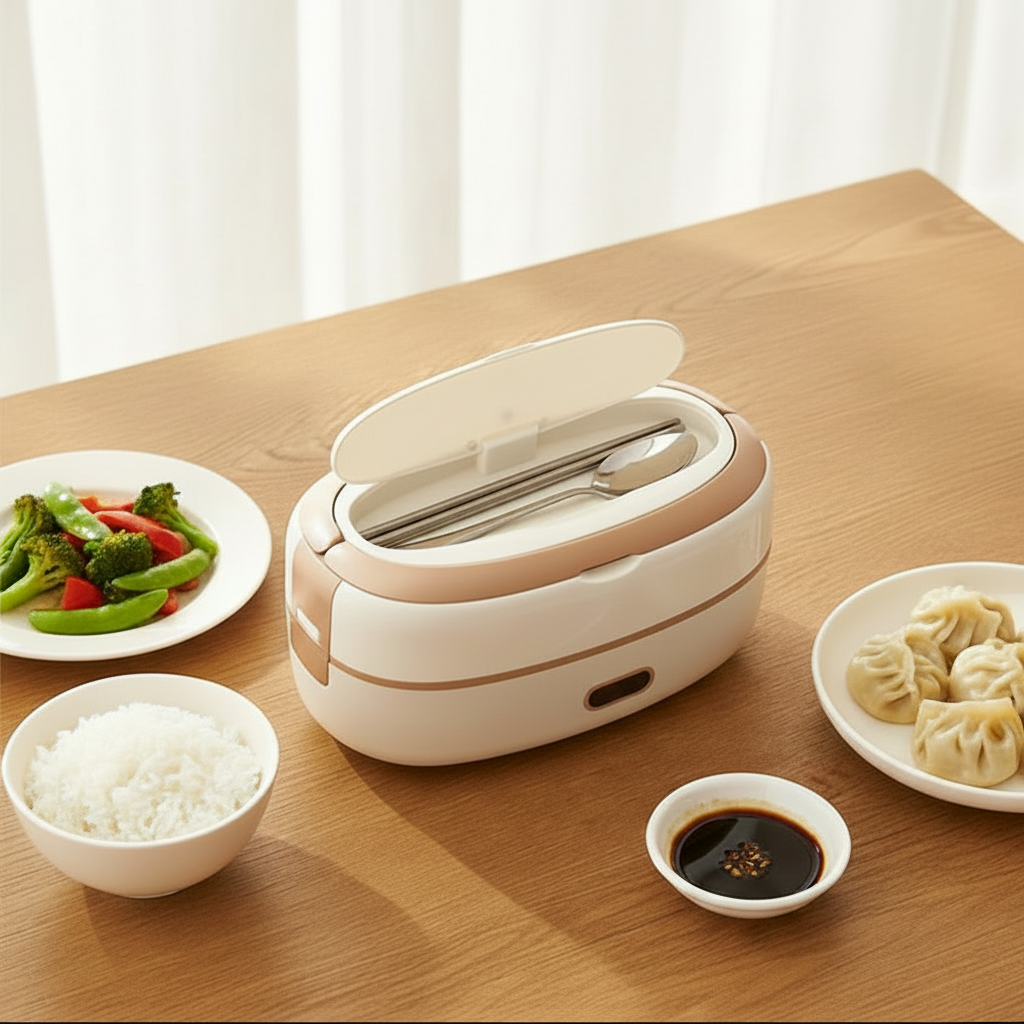 Electric Heated Bento Box Lunch Bag with Stainless Steel Containers and Portable Food Warmer - Image 3