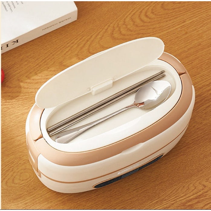 Electric Heated Bento Box Lunch Bag with Stainless Steel Containers and Portable Food Warmer - Image 4