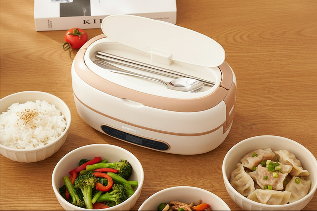 Electric Heated Bento Box Lunch Bag with Stainless Steel Containers and Portable Food Warmer - Image 5