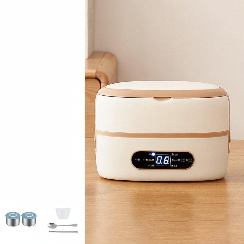 Electric Heated Bento Box Lunch Bag with Stainless Steel Containers and Portable Food Warmer - Image 7