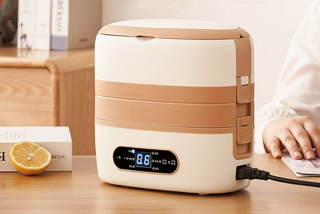 Electric Heated Bento Box Lunch Bag with Stainless Steel Containers and Portable Food Warmer - Image 9